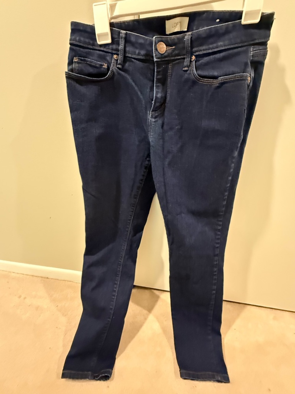 LOFT Skinny Jeans in Deep Indigo